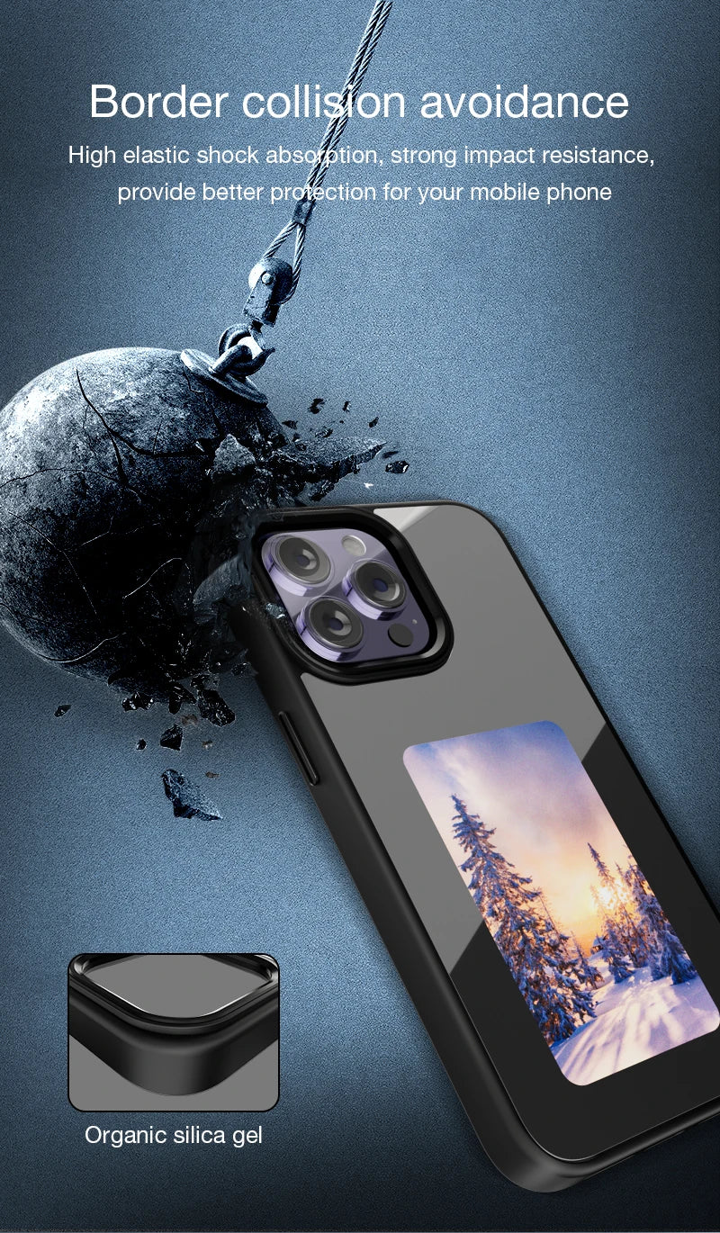 Funda Inteligente NFC con Pantalla Personalizable para iPhone 13–16