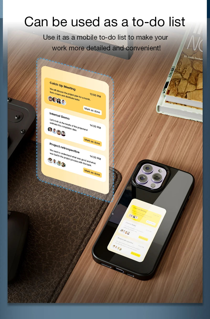 Funda Inteligente NFC con Pantalla Personalizable para iPhone 13–16