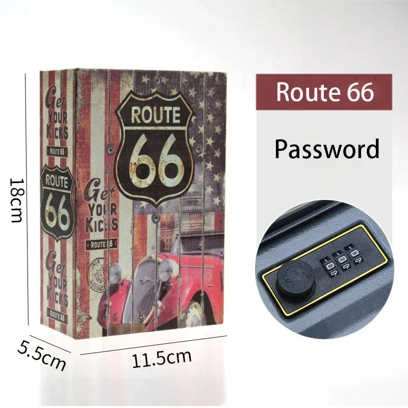 Libro Caja Fuerte con Cerradura de Combinación para Guardar Dinero y Llaves