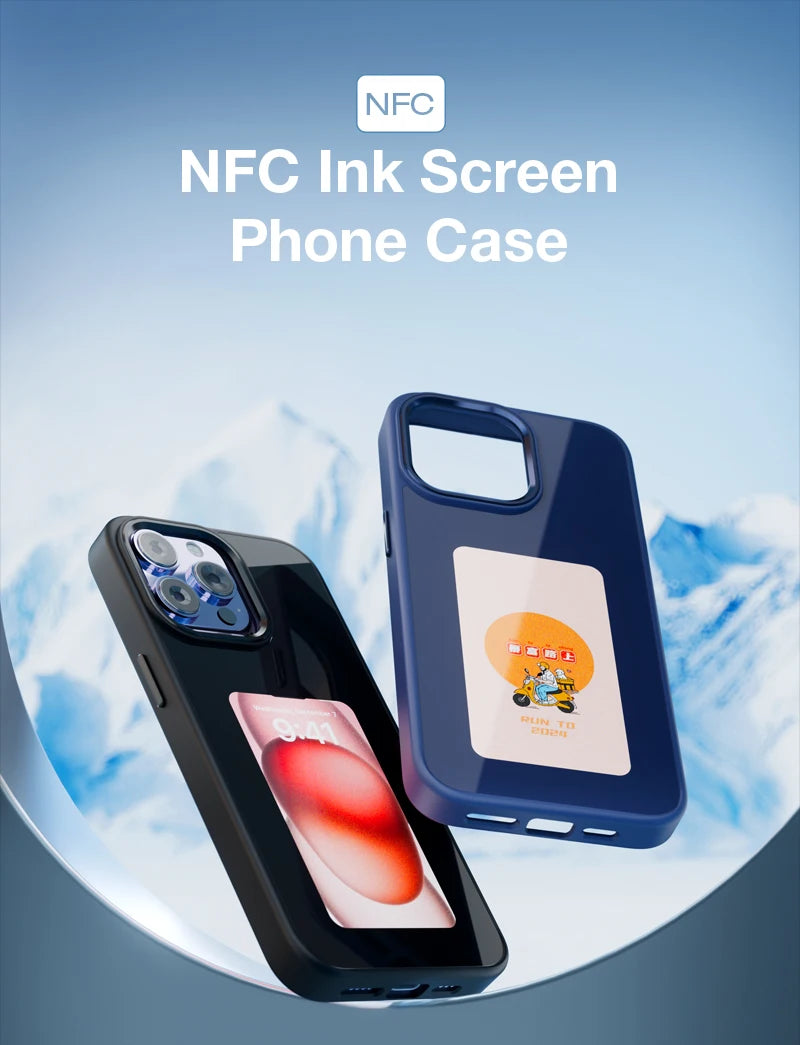 Funda Inteligente NFC con Pantalla Personalizable para iPhone 13–16