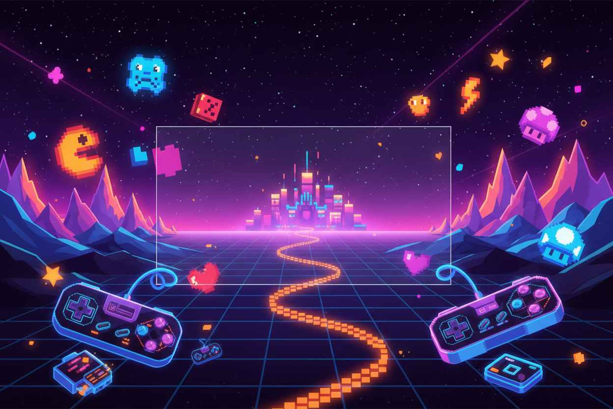 Banner retro gaming